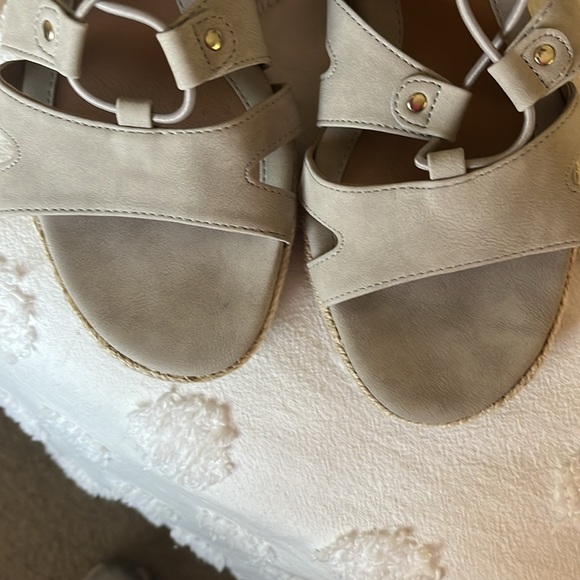 Eurosoft by Sofft Espadrille Gladiator suede and jute wedges - Picture 5 of 7